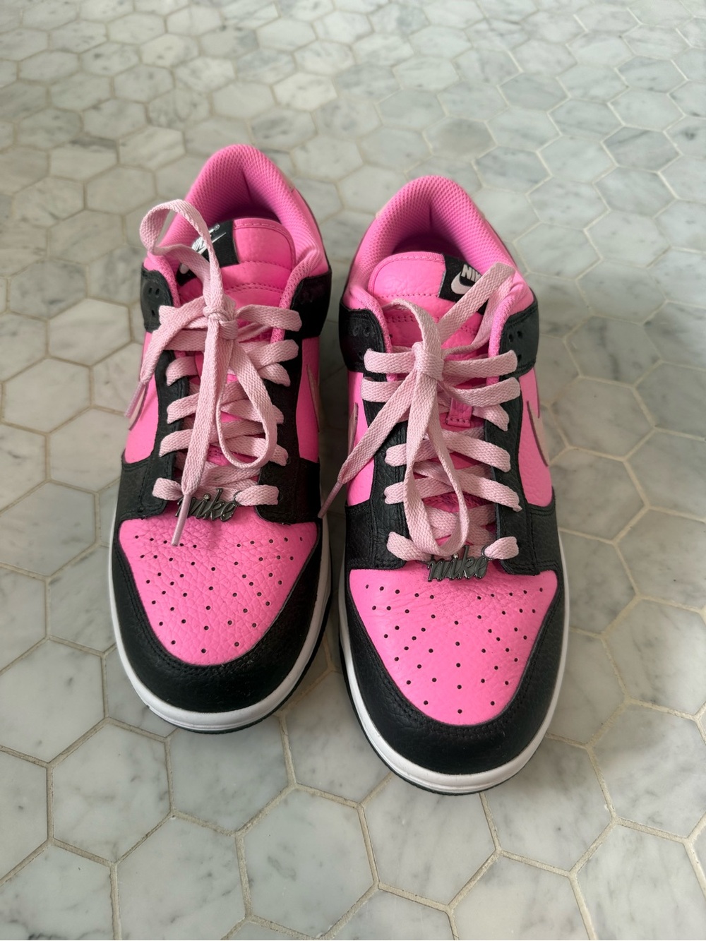 Nike Dunk Women’s Pink and Black custom Sneakers